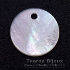 Forma rotonda in Madreperla - Diametro de 15 mm