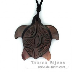 Ciondolo Tartaruga in madreperla di Tahiti