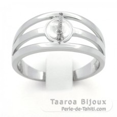 Anello in Argento .925 per 1 Perla di 8 a 11 mm