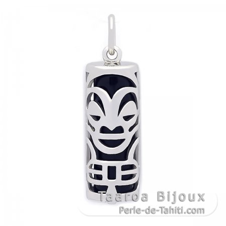 Tiki em Prata e gata Preta - 21 mm - Sade