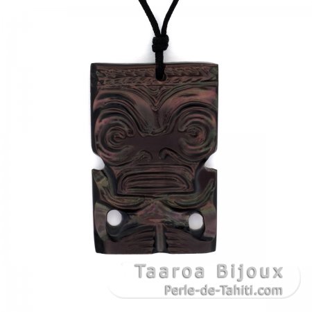 Ciondolo Tiki in Madreperla di Tahiti
