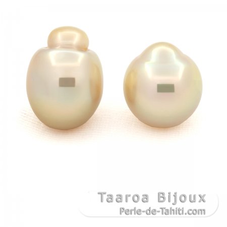 Lotto di 3 Perle Australiane Semi-Barroca C di 12 a 12.1 mm