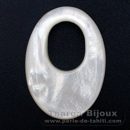 Forma ovale in madreperla - 35 x 25 mm