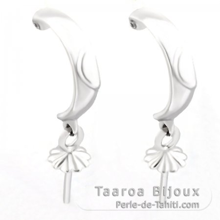 Orecchini per le perle di 8 a 11 mm - Argento .925