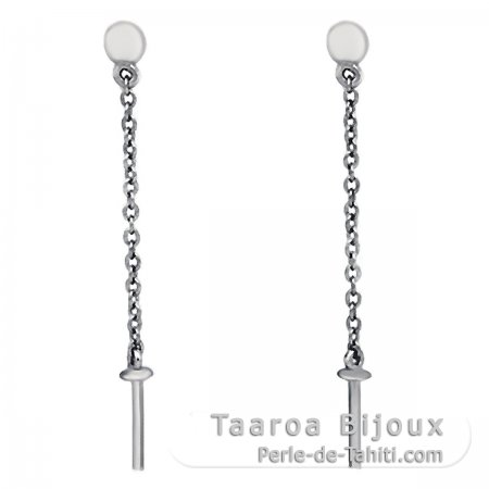 Orecchini per le perle di 6 a 11 mm - Argento .925