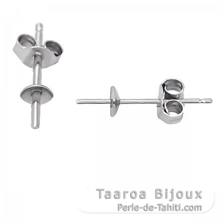 Orecchini per le perle di 6 a 12 mm - Argento .925