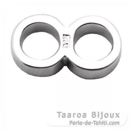 Doppio Anello - Argento - Lunghezza = 10.9 mm