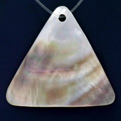 Forma Triangolo in madreperla di Tahiti - 40 x 44 mm