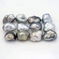 Lotto di 12 Keishi di Tahiti - 7.4 gr