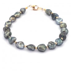 18 Keishis di Tahiti e Oro 14K