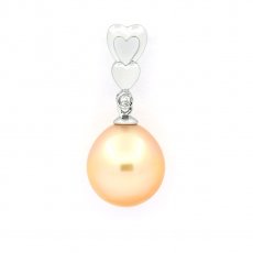 Ciondolo in Argento e 1 Perla d'Australia Semi-Baroccha B/C 11 mm