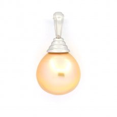 Ciondolo in Argento e 1 Perla de Australia Semi-Barocca B 12.1 mm