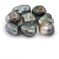 Lotto di 8 Keishi di Tahiti - 3.3 gr