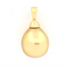 Ciondolo in Oro 18K e 1 Perla de Australia Semi-Barocca B 11.9 mm