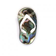 Ciondolo Sandalo in Abalone e Argento