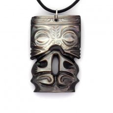 Ciondolo in madreperla di Tahiti - Tiki