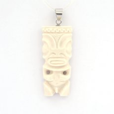 Ciondolo Tiki in Osso e Argento