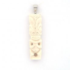 Ciondolo Tiki in Osso e Argento