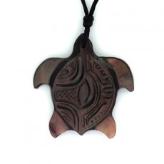 Ciondolo Tartaruga in madreperla di Tahiti