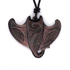 Ciondolo a forma di manta in Madreperla di Tahiti