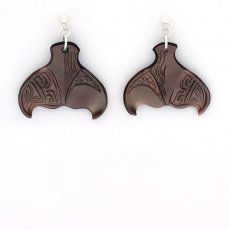 Orecchini in Argento e madreperla di Tahiti