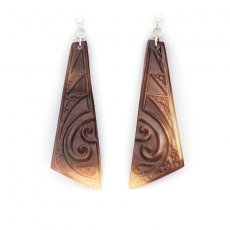 Orecchini in Argento e madreperla di Tahiti