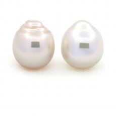 Lotto di 2 Perle Australiane Semi-Barroca C di 11.4 mm