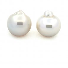 Lotto di 2 Perle Australiane Semi-Barroca C di 14.6 mm