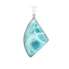Ciondolo in Argento e 1 Larimar - 57 x 30 x 7 mm - 21.5 gr