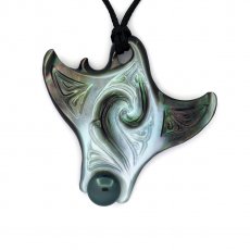 Pendentif en nacre et 1 Perle de Tahiti Ronde C/D 8.5 mm