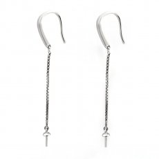Orecchini per le perle di 6 a 11 mm - Argento .925