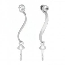 Orecchini per le perle di 8 a 11 mm - Argento .925