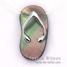 Sandalo in Madreperla e argento - Regalo offerto a partire da 500 d'acquisto