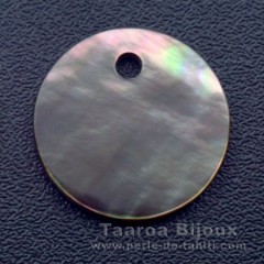 Forma rotonda in madreperla - Diametro de 15 mm