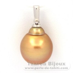 Ciondolo in Argento e 1 Perla de Australia Barocca C 11.2 mm