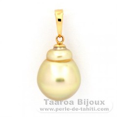 Ciondolo in Oro 18K e 1 Perla Barocca B 10.7 mm