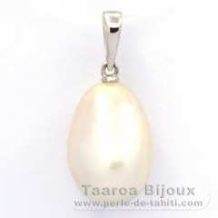 Ciondolo in Argento e 1 Perla de Australia Barocca C 10.8 mm
