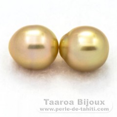 Lotto di 2 Perle di Australia Semi-Barroca C 12 mm