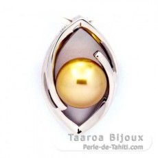 Ciondolo in Argento e 1 Perla de Australia Semi-Rotonda B 8.6 mm