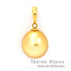 Ciondolo in Oro 18K e 1 Perla de Australia Semi-Barocca B 10.3 mm