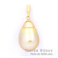Ciondolo in Oro 18K e 1 Perla de Australia Barocca B 11.6 mm