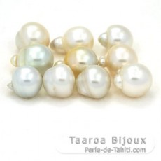 Lotto di 10 Perle di Australia Barroco D di 13.5 a 15.6 mm