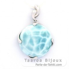 Ciondolo in Argento e 1 Larimar - 21 mm - 5.42 gr