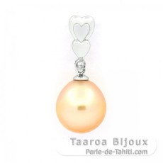 Ciondolo in Argento e 1 Perla de Australia Semi-Barocca B/C 11 mm