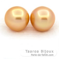 Lotto di 2 Perle di Australia Semi-Barroca B 13 mm