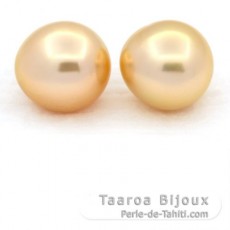 Lotto di 2 Perle di Australia Semi-Barroca C 12 mm