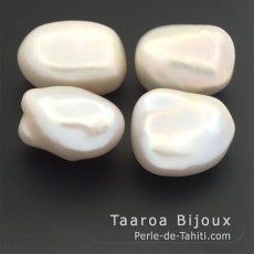 4 Perle d'Acqua Dolce Barocca B 13 mm