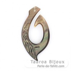 Ciondolo in madreperla di Tahiti