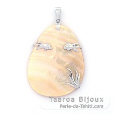 Ciondolo in Madreperla e Argento