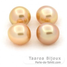 Lotto di 4 Perle di Australia Semi-Barroca B/C di 8.2 a 8.6 mm